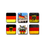 3д стикеры на телефон флаг Германия 6 шт 3х3см